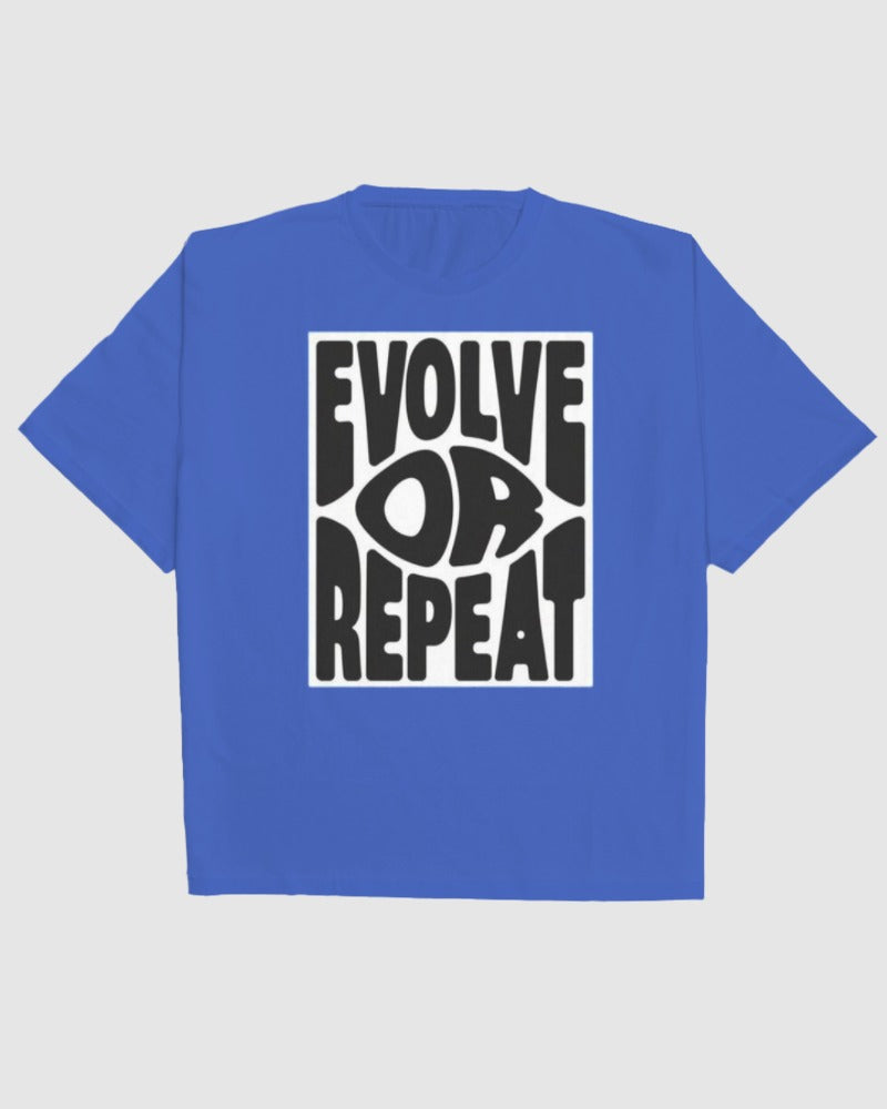 Evolve Or Repeat Oversized Tee