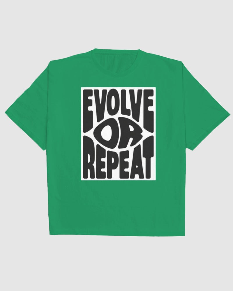 Evolve Or Repeat Oversized Tee