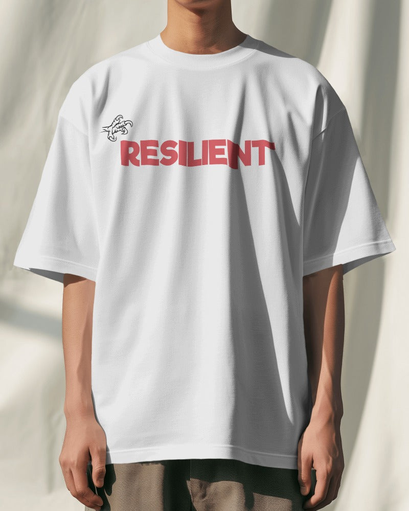 Resilient T-shirt - Oversized white Tee