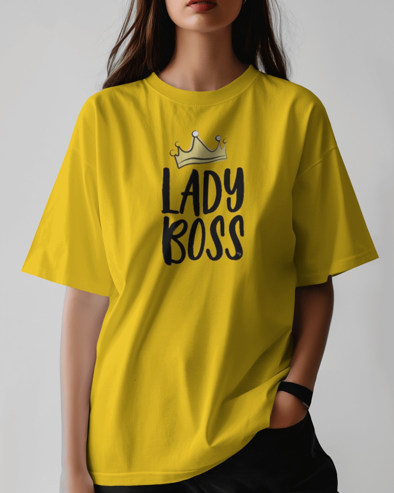 lady boss- Women Oversized Tee