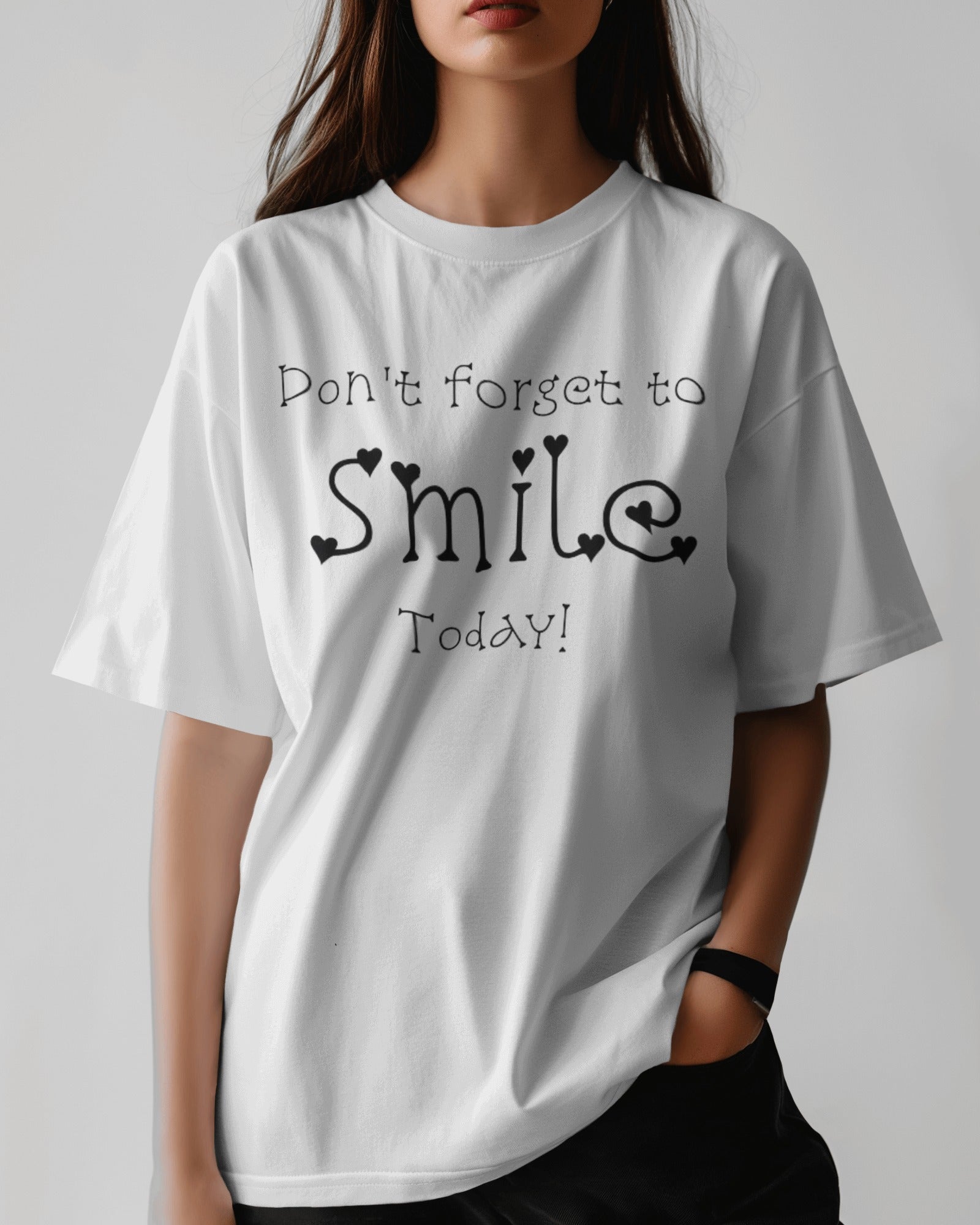 smile today - Women Oversized Tee