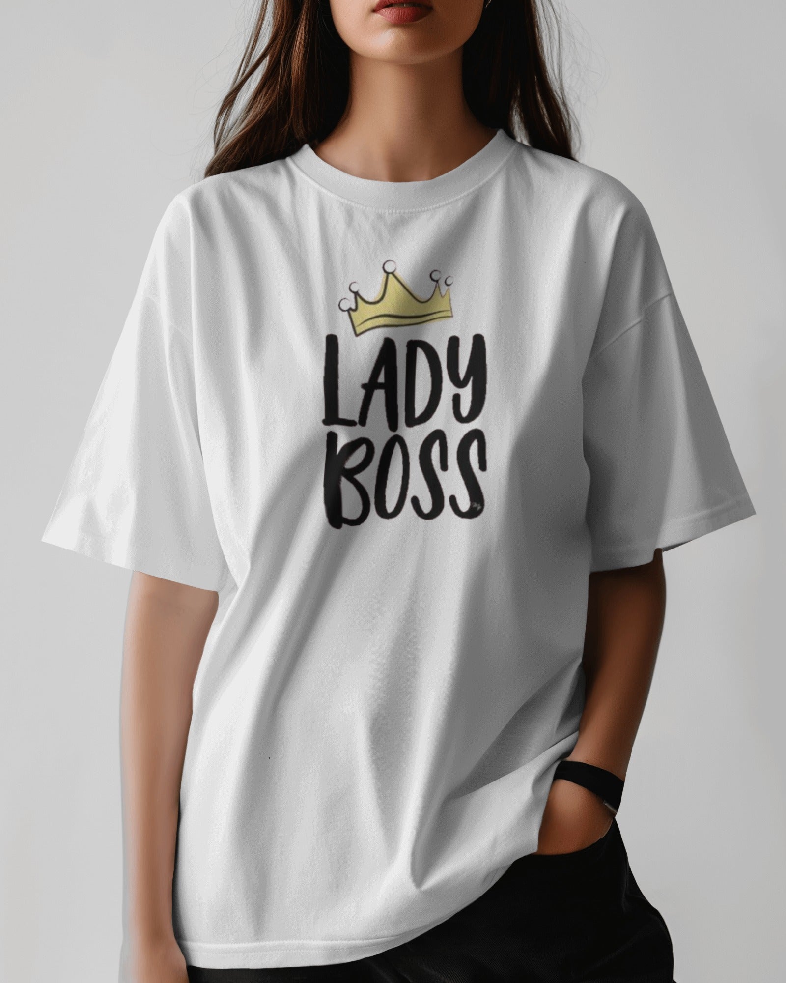 lady boss- Women Oversized Tee