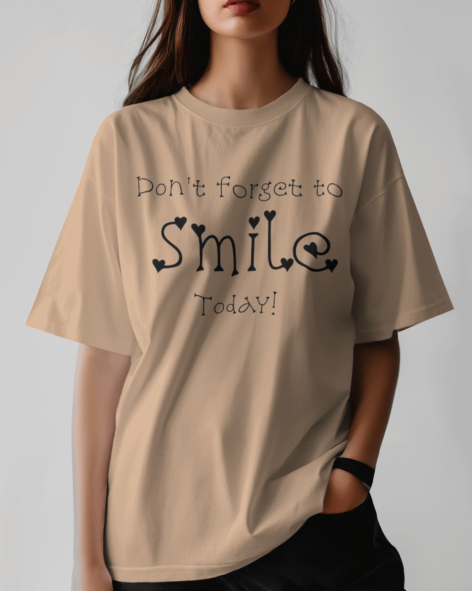 smile today - Women Oversized Tee