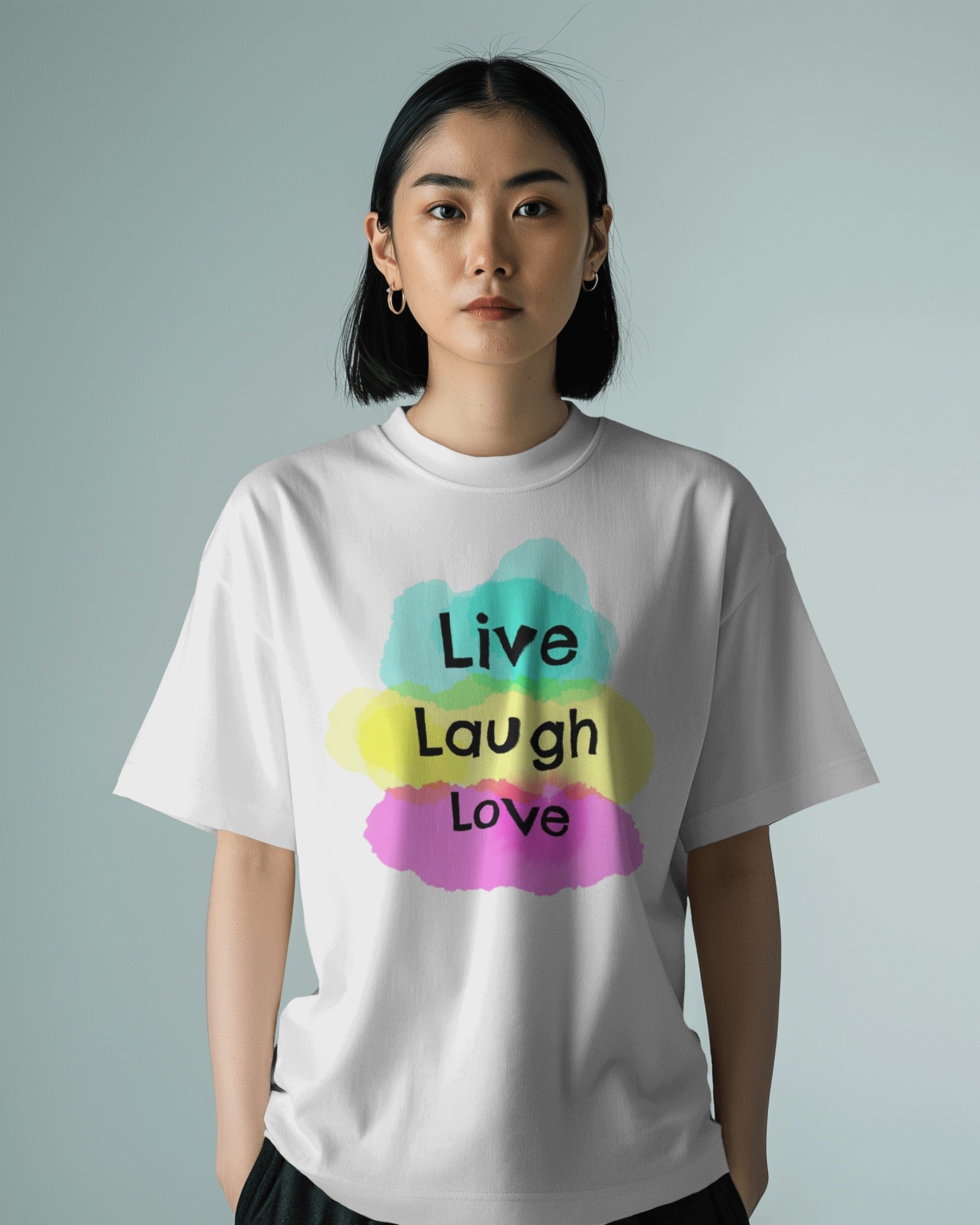 live laugh love - Women Oversized Tee