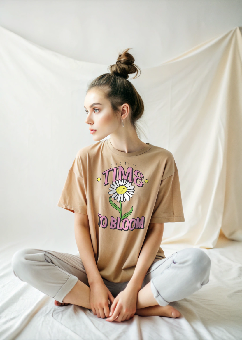 time to bloom - Women Oversized Tee