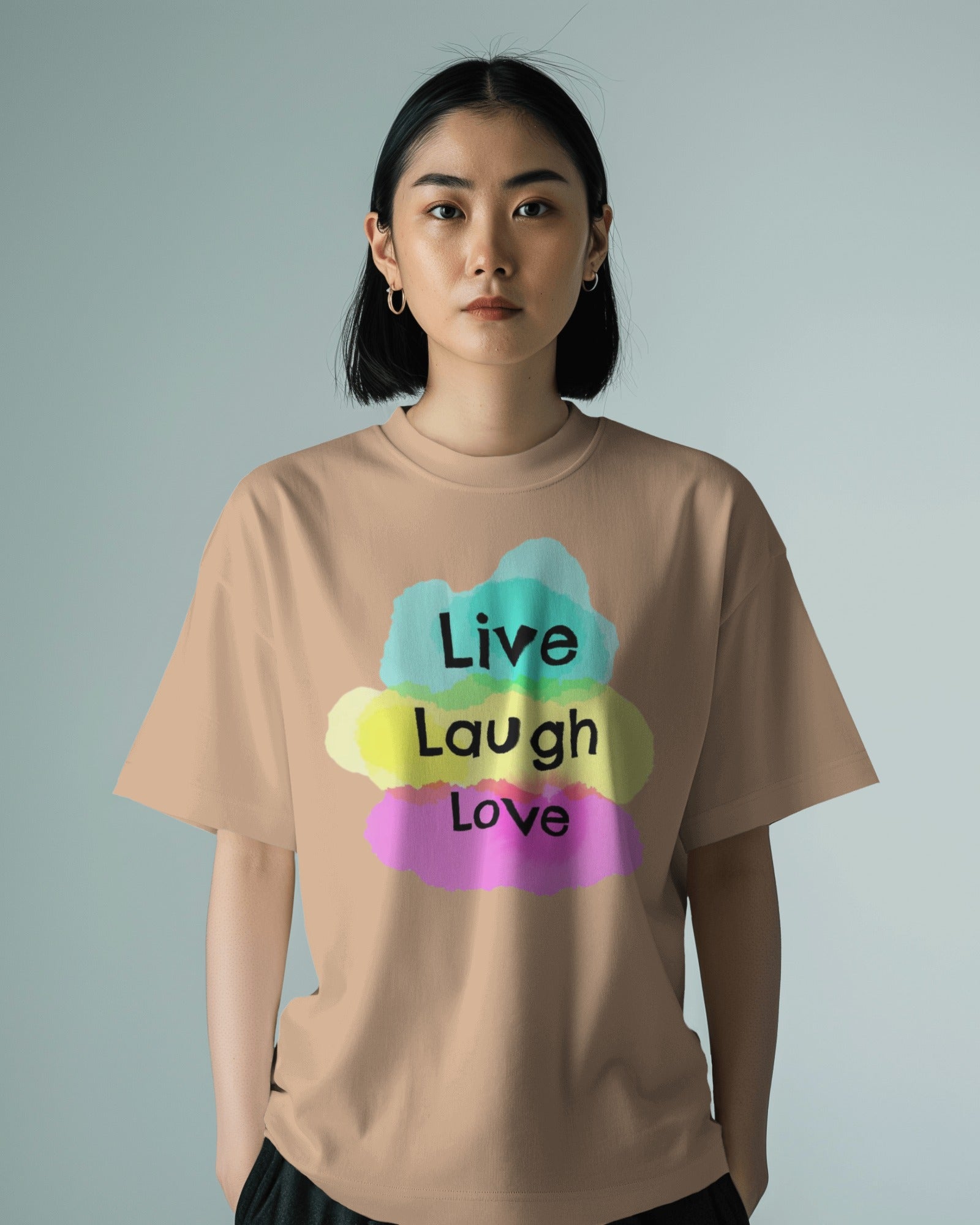 live laugh love - Women Oversized Tee