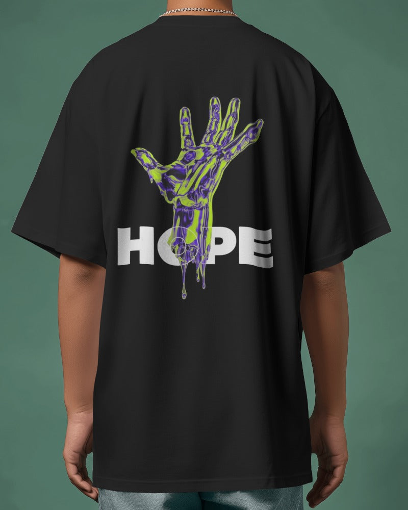 Hope T-shirt - Oversized Black Tee