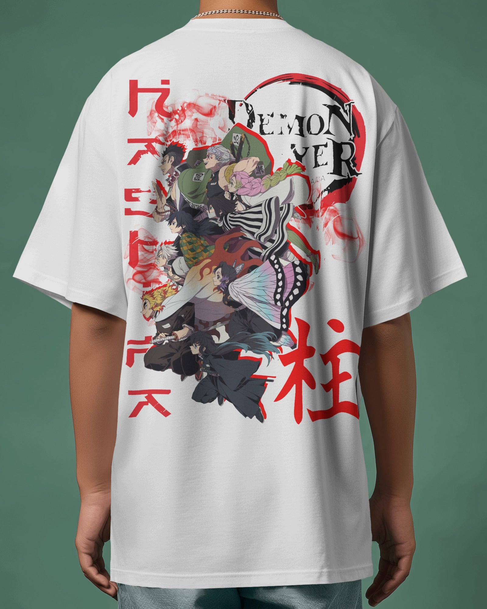 Demon - Oversized white Tee