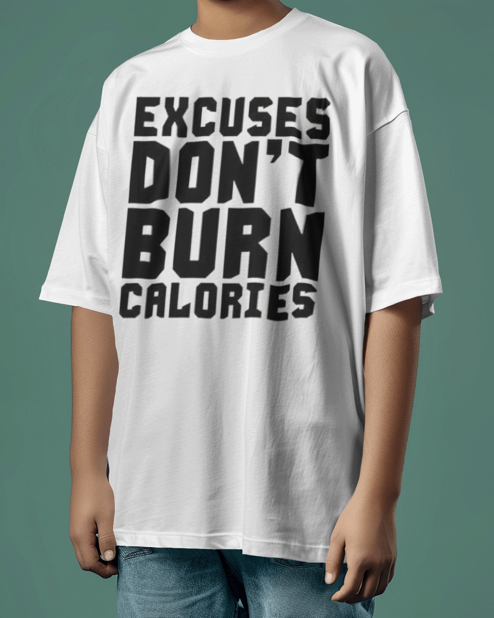 Calories - Oversized white Tee