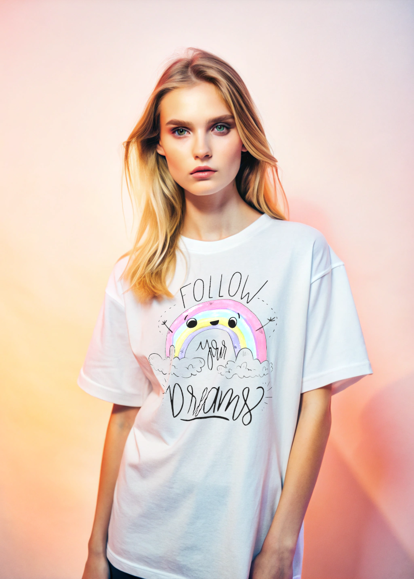 follow your dreams- Women Oversized Tee