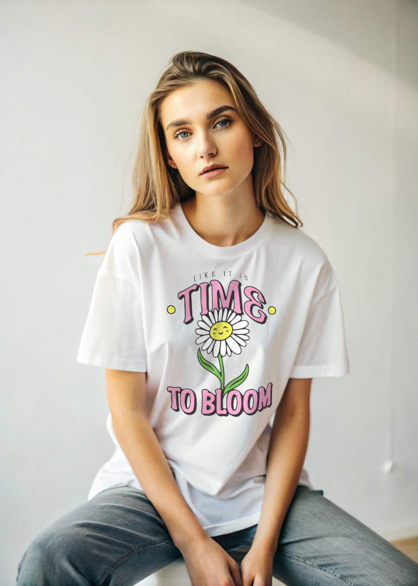 time to bloom - Women Oversized Tee