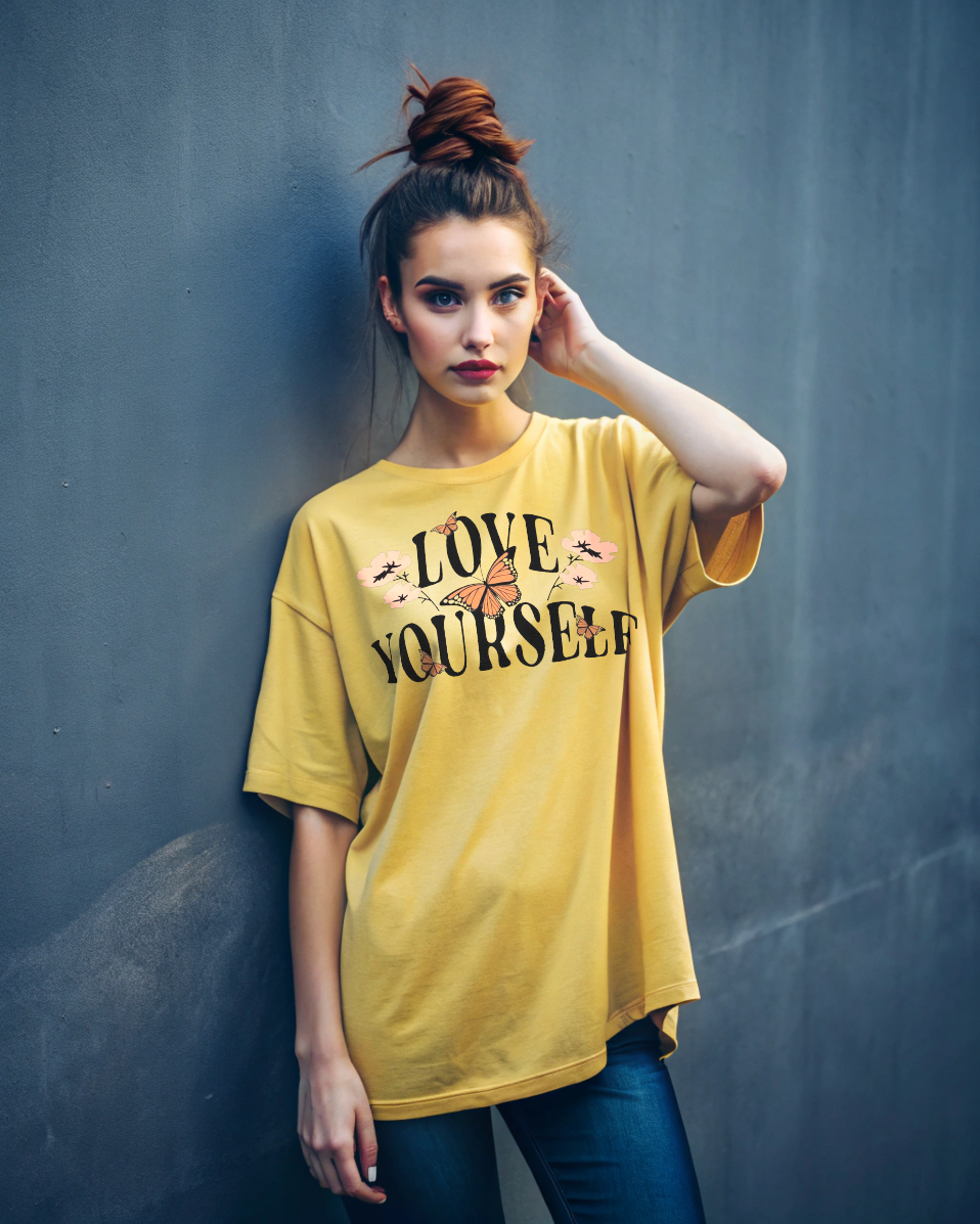 love yourself 1 - Women Oversized Tee