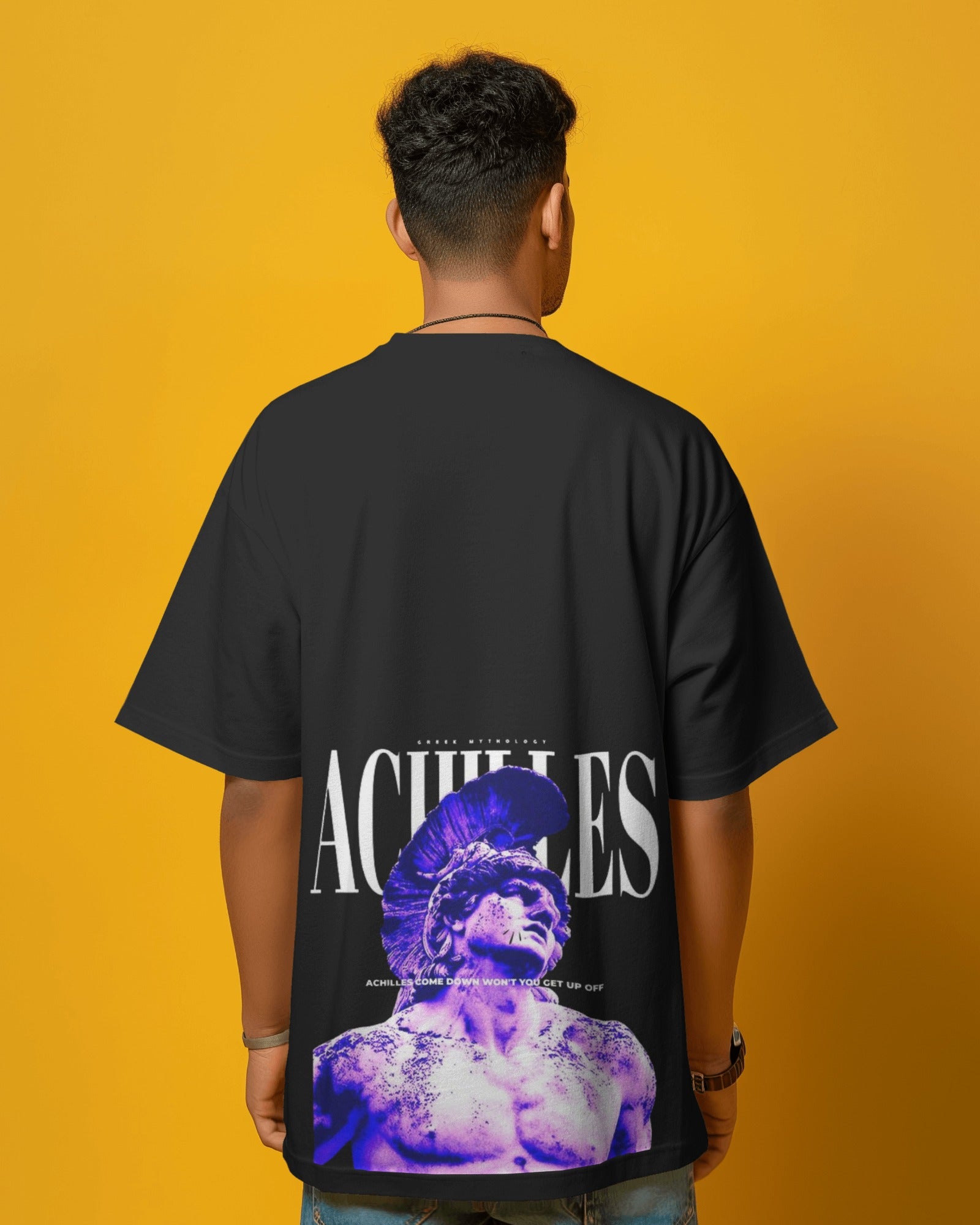 Achilles - Oversized Black Tee