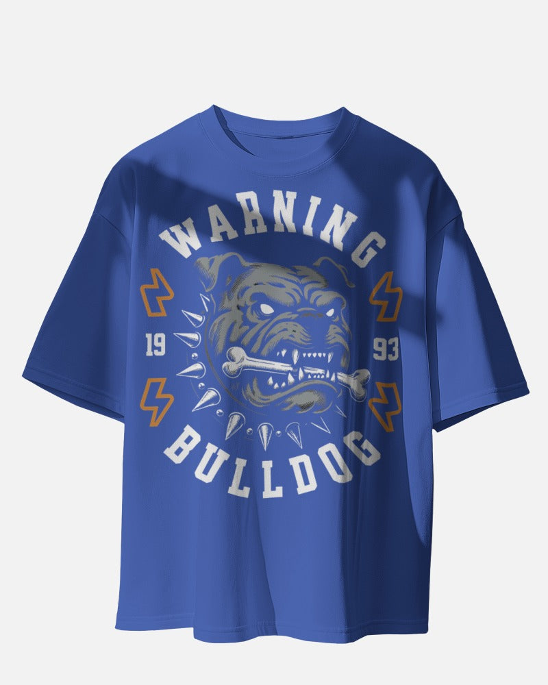 Warning Bulldog Oversized Tee