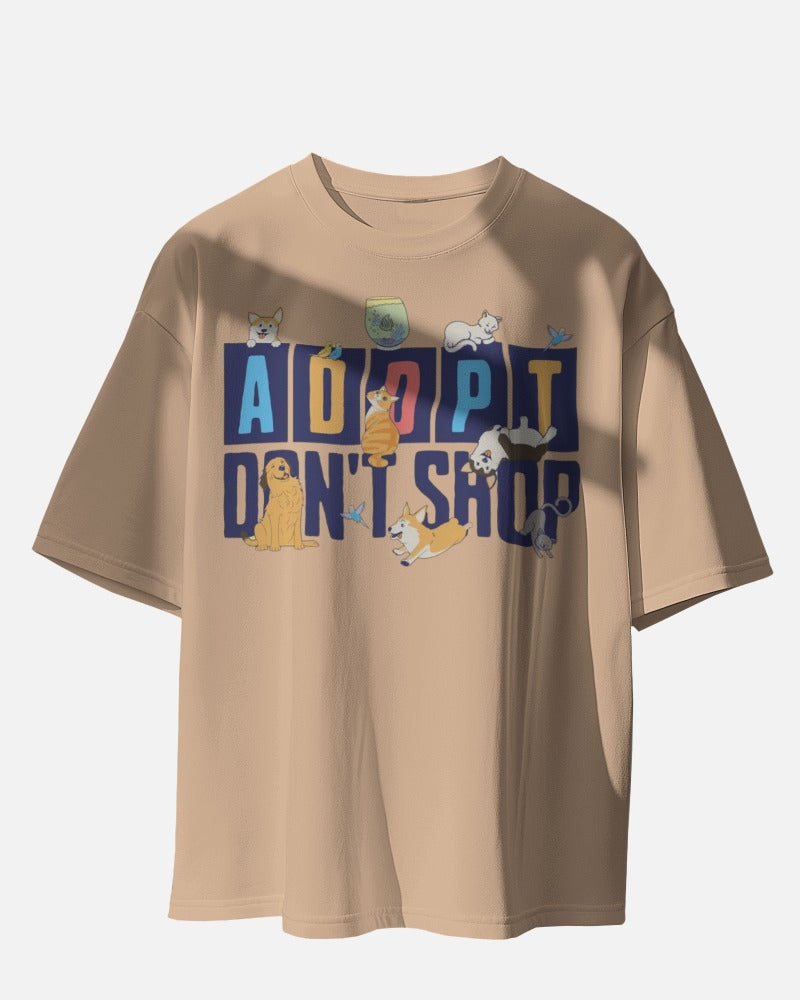 Adopt Don't Shop Oversized Tee