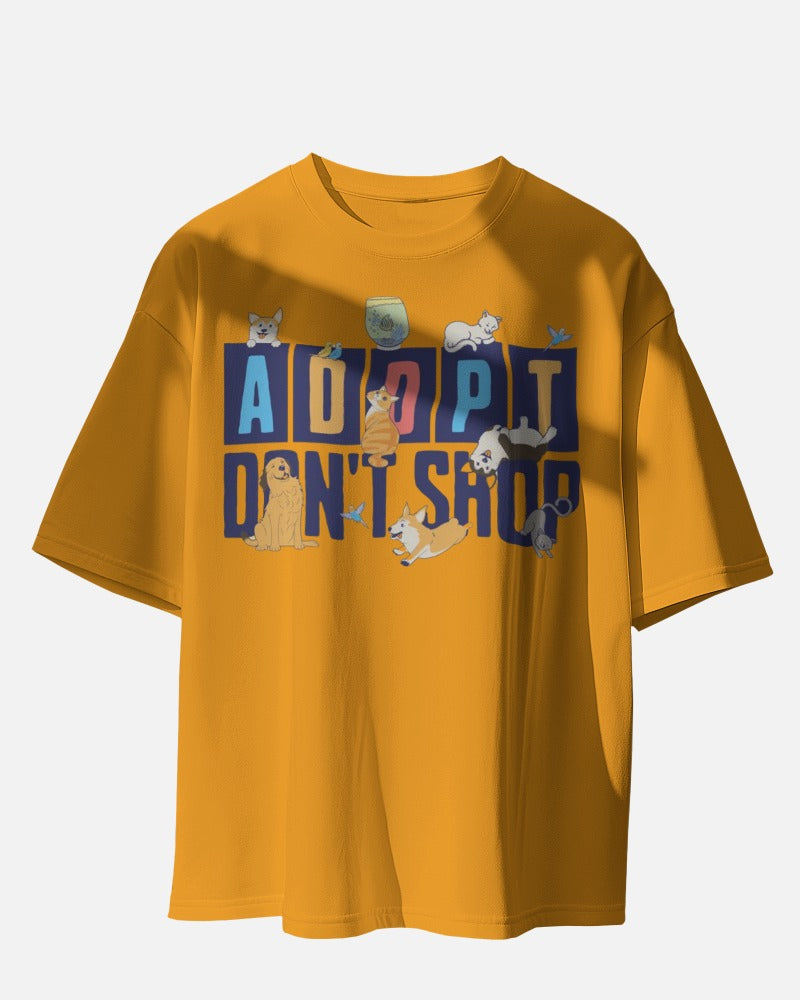 Adopt Don't Shop Oversized Tee