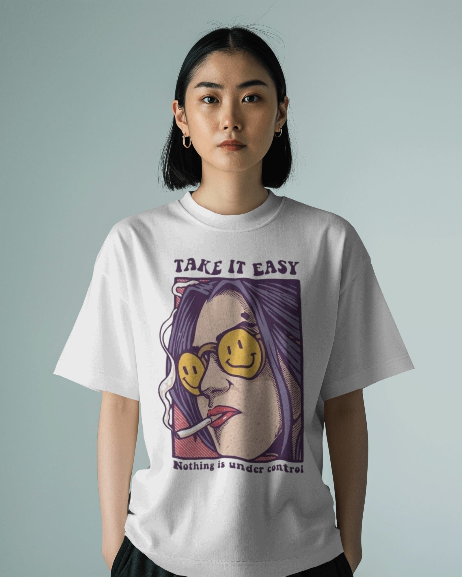 Take It Easy- Women Oversized Tee