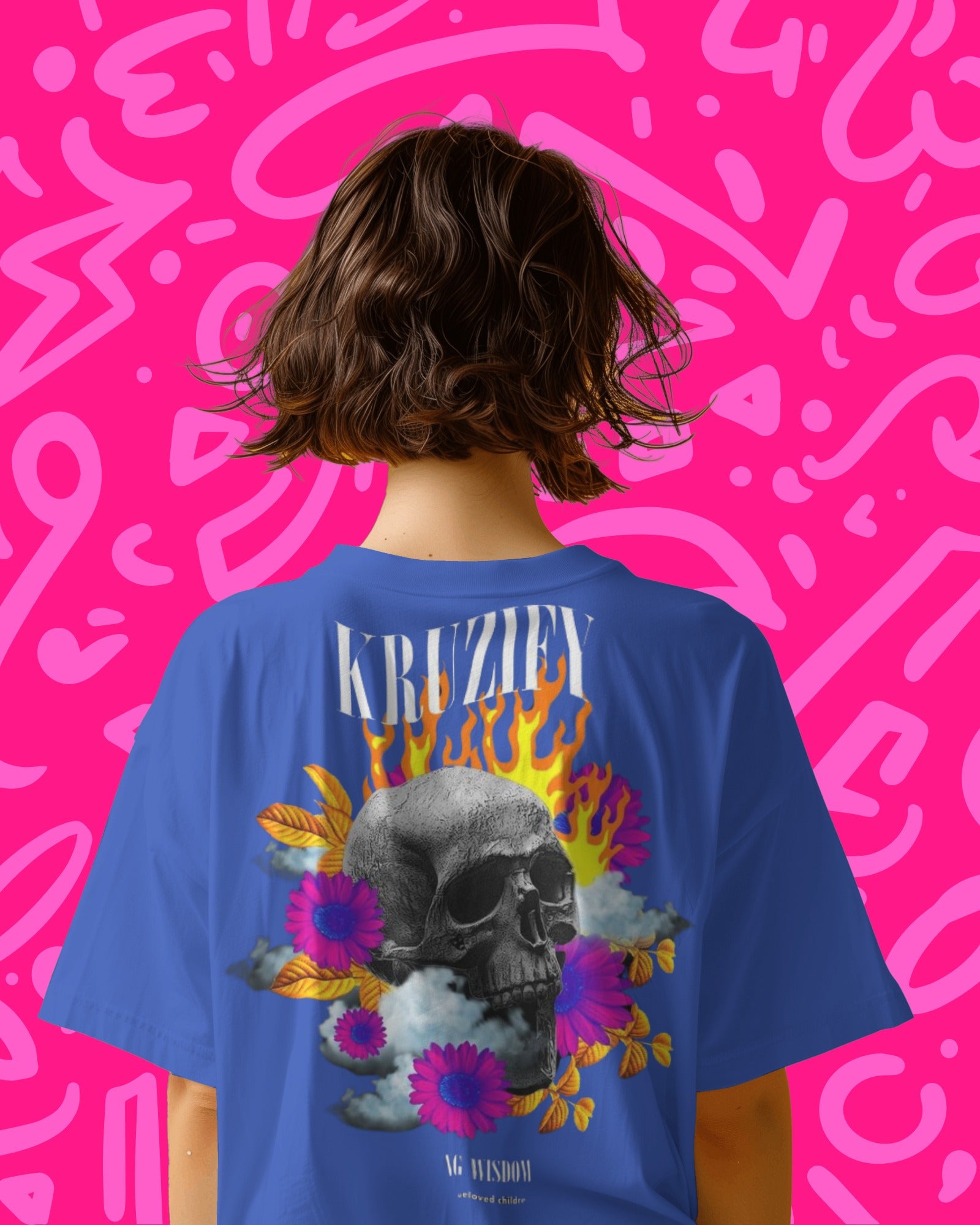 kruziey skull - Women Oversized Tee